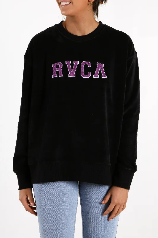 RVCA Arch Fuzz Crew Black