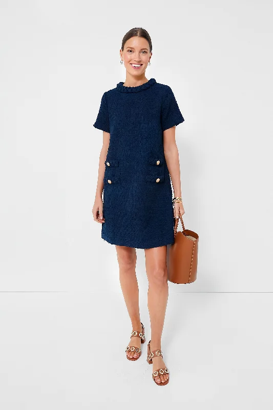 Navy Tweed Jackie Dress