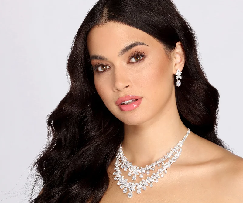 True Royalty Cubic Zirconia Necklace Set