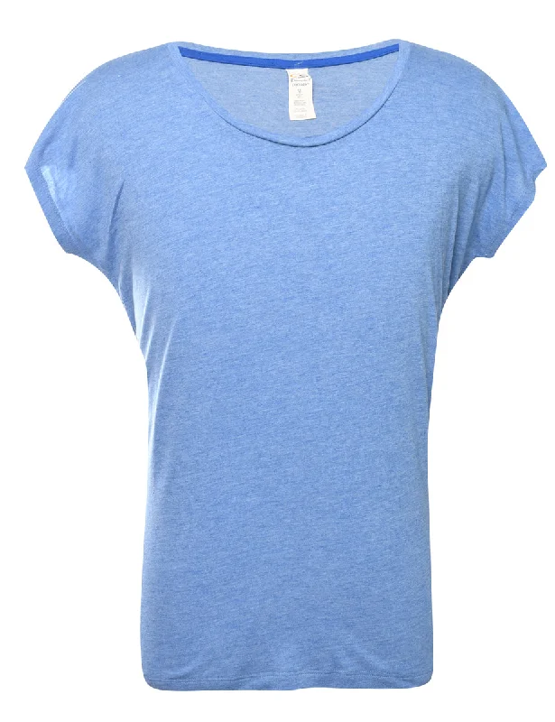 Blue Plain T-shirt - M