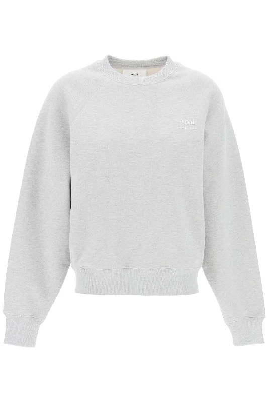 Organic Cotton Crewneck Sweatshirt  - Grey