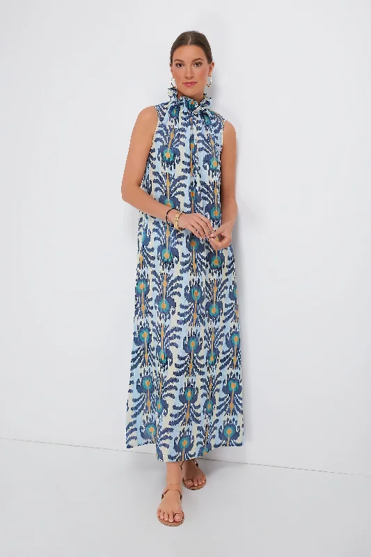 Ikat Blue Sundrop Dress