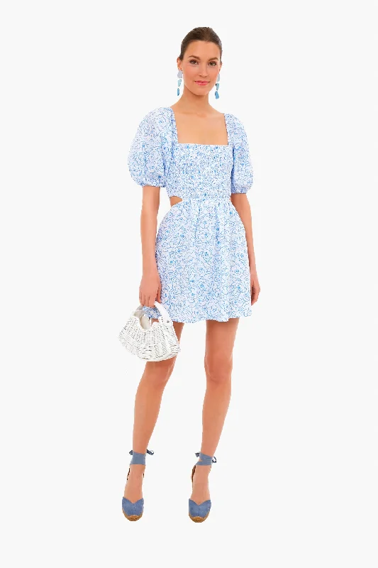 Martine Floral Print Vendita Mini Dress