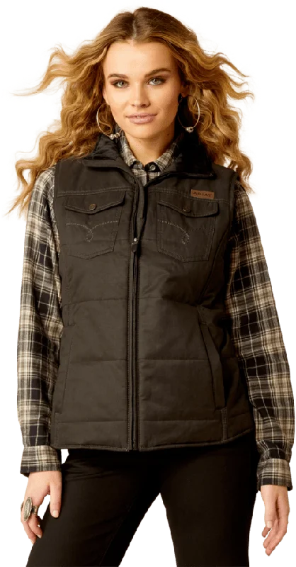 Ariat Women's Black Grizzly Quilted Vest