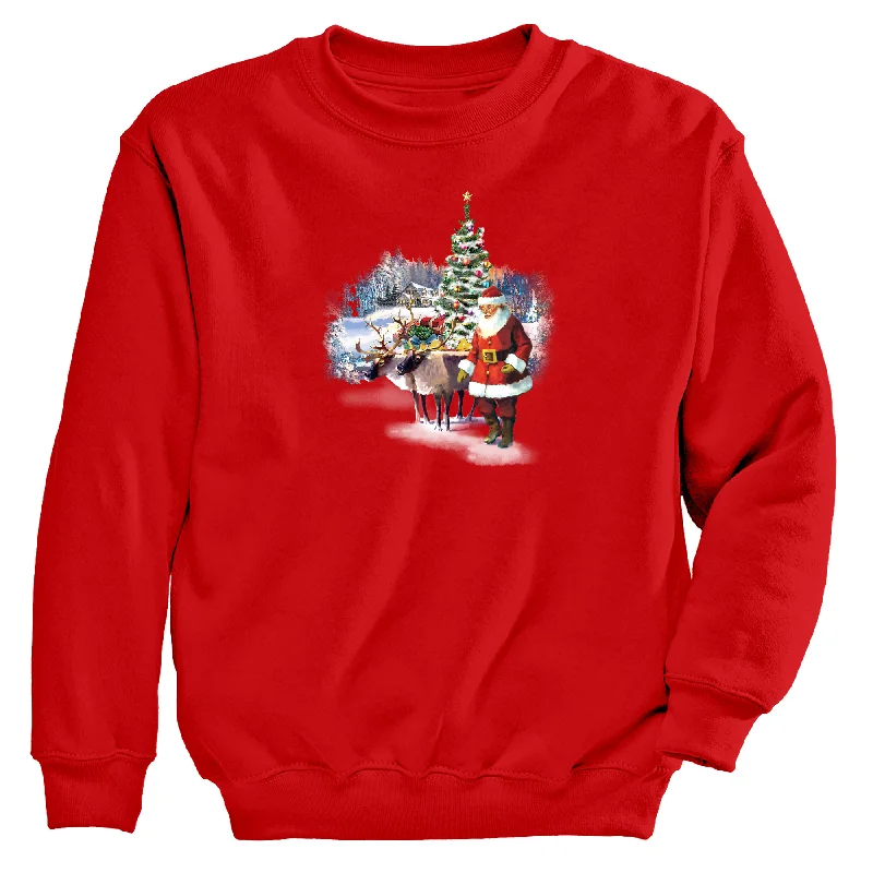 Santa's Coming Women's Sweatshirt