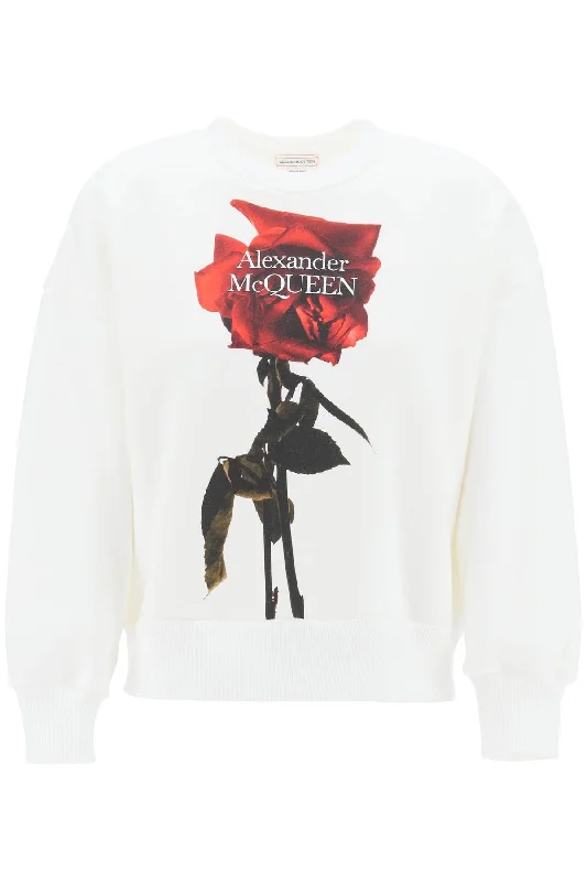 Shadow Rose Sweatshirt  - White