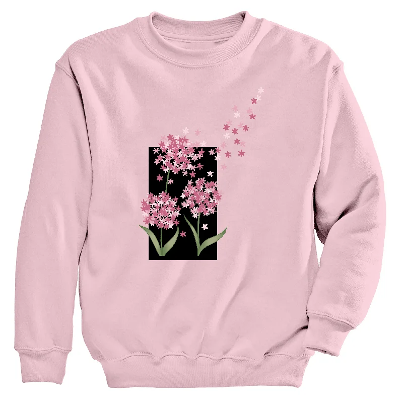 Hydrangea Flutter Women's Crew Neck Sweatshirt