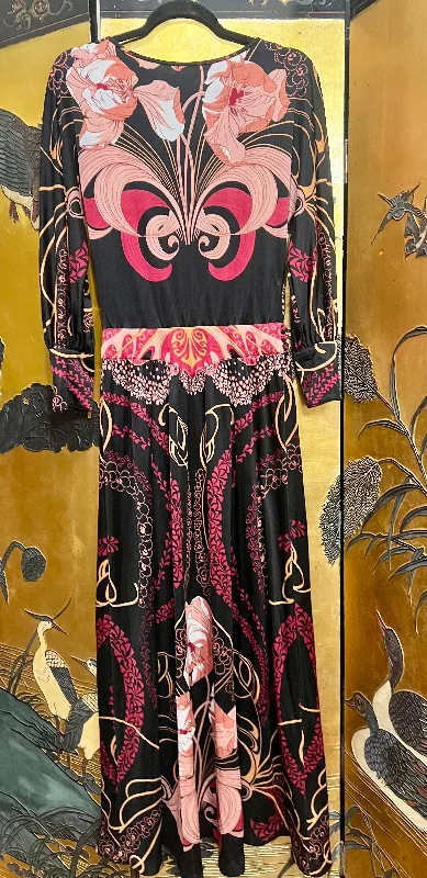 Art Nouveau floral maxi