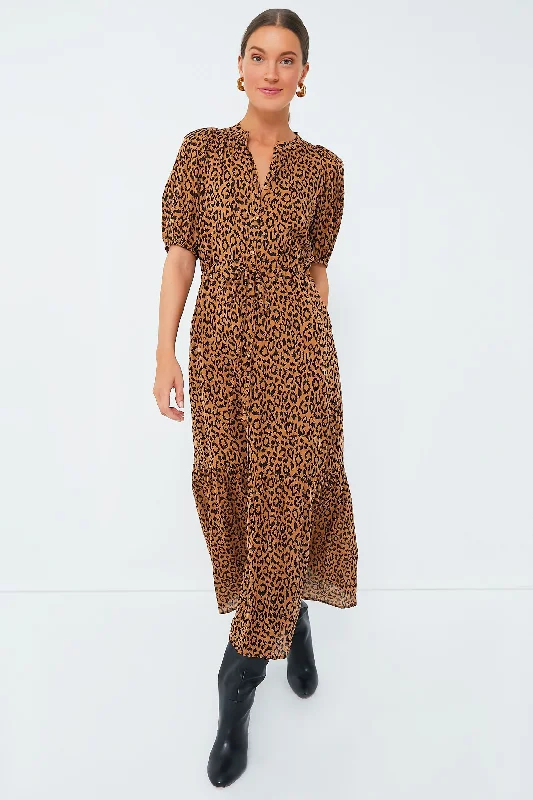 Vintage Leopard Organic Lucy Dress