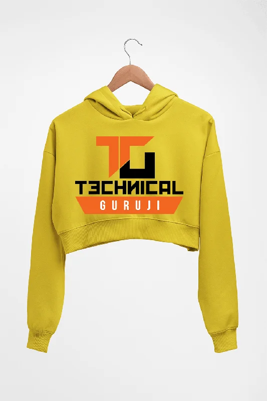 Technical Guruji(Gaurav Chaudhary) Crop HOODIE FOR WOMEN