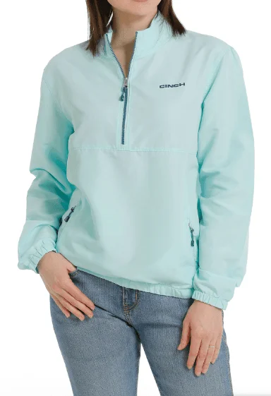 Cinch Women’s Mecka Light Blue 1/2 Zip Pullover MAK7902001