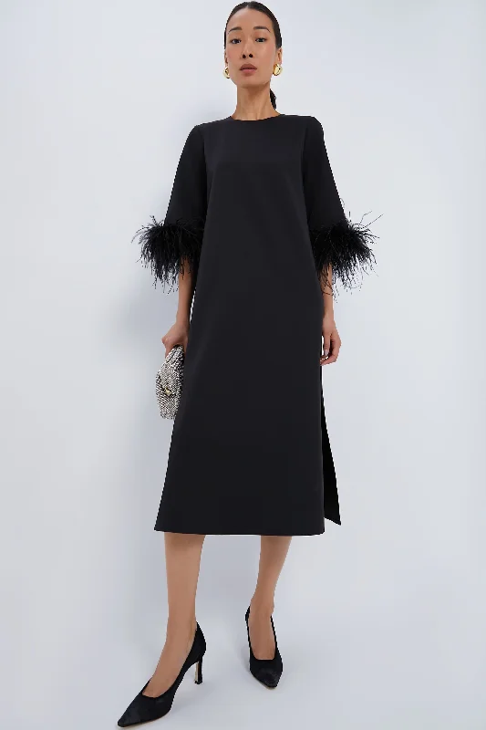 Black Feather Jamie Dress