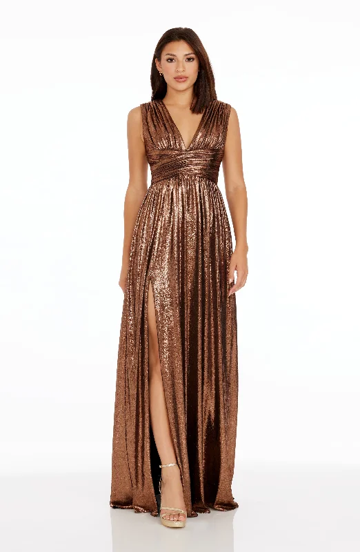 Jaclyn Metallic Gown