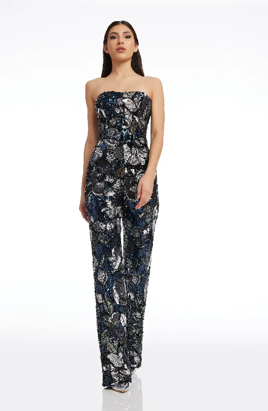 Andy Floral Sequin Jumpsuit