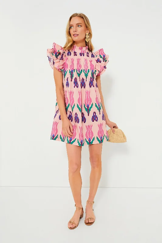 Sumba Pink Pintuck Flirty Dress