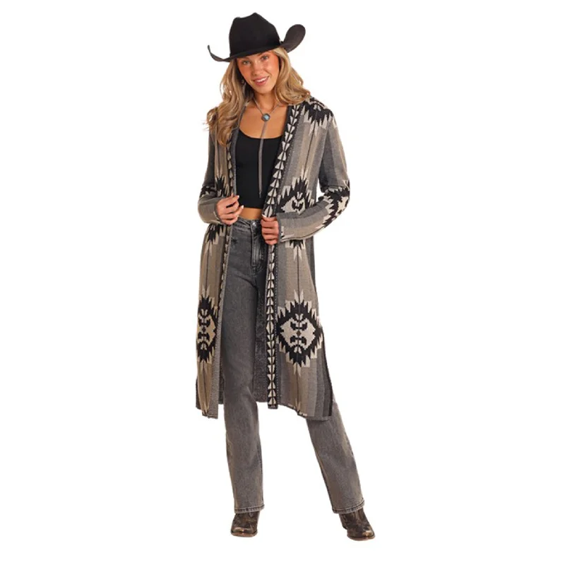 Rock & Roll Women's Aztec Cardigan Duster