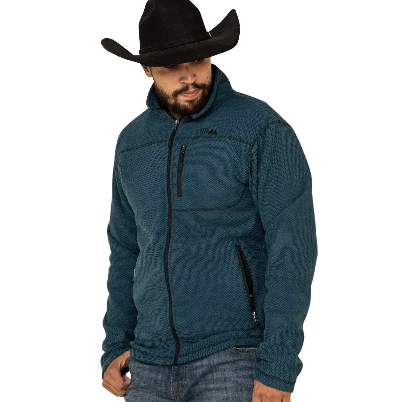 Powder River Outfitters Mens Teal Waffle Melange Jacket DM92C04101-81