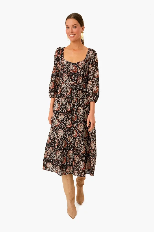 Thalia Print Organic Lucy Long Sleeve Dress