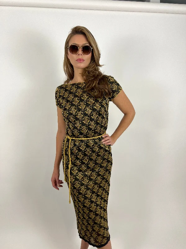 Baroque midi dress-60s