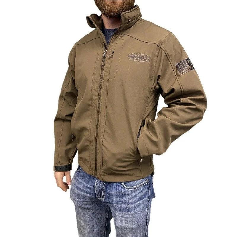 Powder River Outfitters Men's Brown Softshell Logo Jacket 92-9645-24