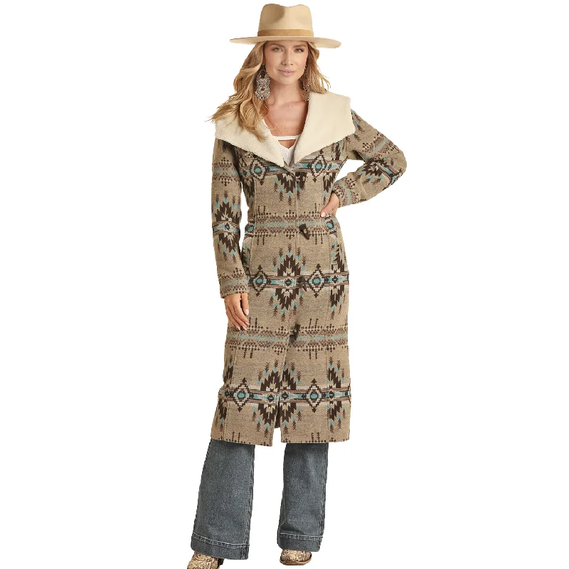 Powder River Outfitters® Ladies Aztec Wool Long Coat PRWO92RZYZ-26