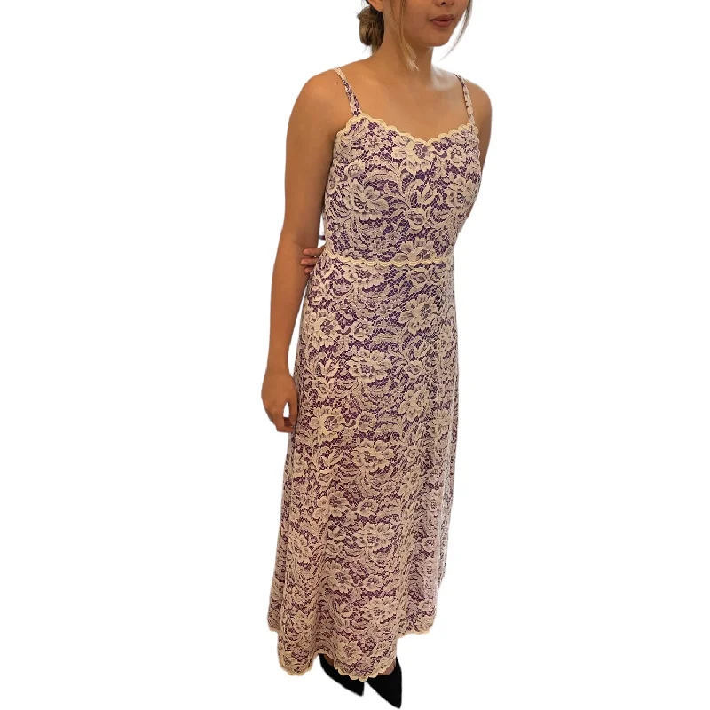 Purist Purple Lace Maxi Dress