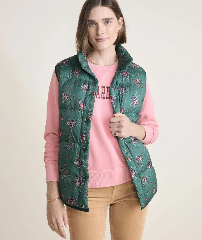 Puffer Vest in Janet Floral